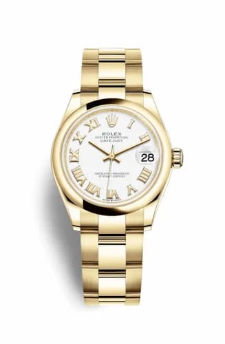 Rolex Datejust 31 Yellow Gold / Domed / White - Roman / Oyster 278248-0019 — фото часов Rolex Datejust 31 Yellow Gold / Domed / White - Roman / Oyster 278248-0019 — фото часов