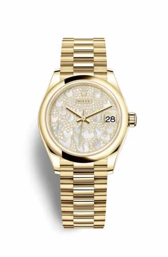 Rolex Datejust 31 Yellow Gold / Domed / Butterfly / President 278248-0022 — фото часов Rolex Datejust 31 Yellow Gold / Domed / Butterfly / President 278248-0022 — фото часов