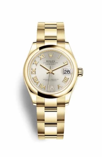 Rolex Datejust 31 Yellow Gold / Domed / Silver - Roman / Oyster 278248-0027 — фото часов Rolex Datejust 31 Yellow Gold / Domed / Silver - Roman / Oyster 278248-0027 — фото часов