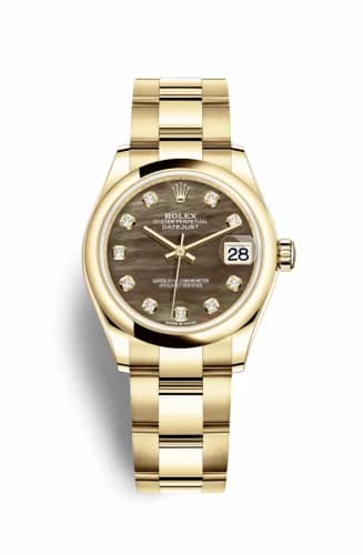 Rolex Datejust 31 Yellow Gold / Domed / Black MOP / Oyster 278248-0037 — фото часов Rolex Datejust 31 Yellow Gold / Domed / Black MOP / Oyster 278248-0037 — фото часов