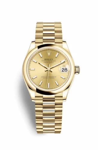 Rolex Datejust 31 Yellow Gold / Domed / Champagne / President 278248-0040 — фото часов Rolex Datejust 31 Yellow Gold / Domed / Champagne / President 278248-0040 — фото часов