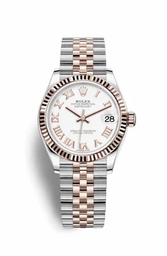 Rolex Datejust 31 Stainless Steel/ Rose Gold / Fluted / White - Roman / Jubilee 278271-0002 — фото часов Rolex Datejust 31 Stainless Steel/ Rose Gold / Fluted / White - Roman / Jubilee 278271-0002 — фото часов