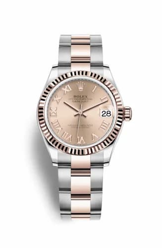 Rolex Datejust 31 Stainless Steel/ Rose Gold / Fluted / Rose - Roman / Oyster 278271-0005 — фото часов Rolex Datejust 31 Stainless Steel/ Rose Gold / Fluted / Rose - Roman / Oyster 278271-0005 — фото часов