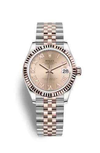 Rolex Datejust 31 Stainless Steel/ Rose Gold / Fluted / Rose - Roman / Jubilee 278271-0006 — фото часов Rolex Datejust 31 Stainless Steel/ Rose Gold / Fluted / Rose - Roman / Jubilee 278271-0006 — фото часов