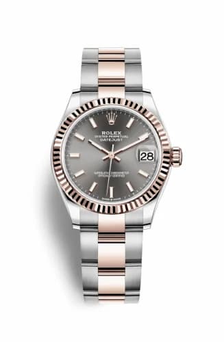 Rolex Datejust 31 Stainless Steel/ Rose Gold / Fluted / Grey / Oyster 278271-0017 — фото часов Rolex Datejust 31 Stainless Steel/ Rose Gold / Fluted / Grey / Oyster 278271-0017 — фото часов