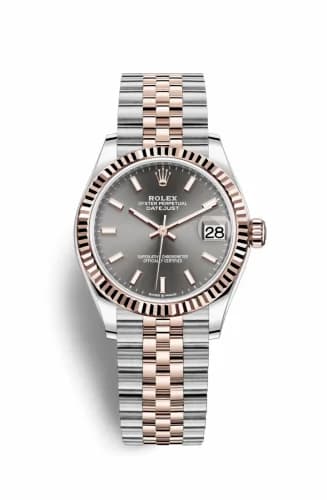 Rolex Datejust 31 Stainless Steel/ Rose Gold / Fluted / Grey / Jubilee 278271-0018 — фото часов Rolex Datejust 31 Stainless Steel/ Rose Gold / Fluted / Grey / Jubilee 278271-0018 — фото часов