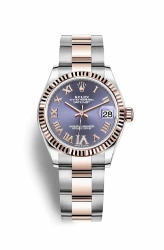 Rolex Datejust 31 Stainless Steel/ Rose Gold / Fluted / Aubergine - Roman / Oyster 278271-0019 — фото часов Rolex Datejust 31 Stainless Steel/ Rose Gold / Fluted / Aubergine - Roman / Oyster 278271-0019 — фото часов