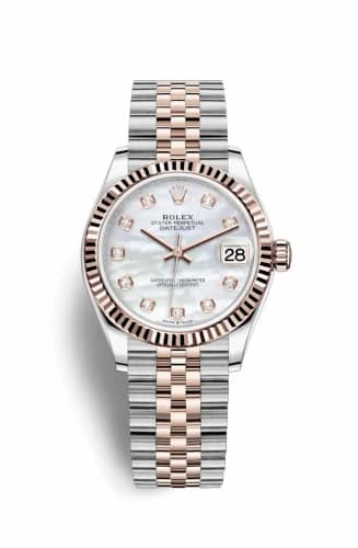 Rolex Datejust 31 Stainless Steel / Rose Gold / Fluted / MOP / Jubilee 278271-0026 — фото часов Rolex Datejust 31 Stainless Steel / Rose Gold / Fluted / MOP / Jubilee 278271-0026 — фото часов