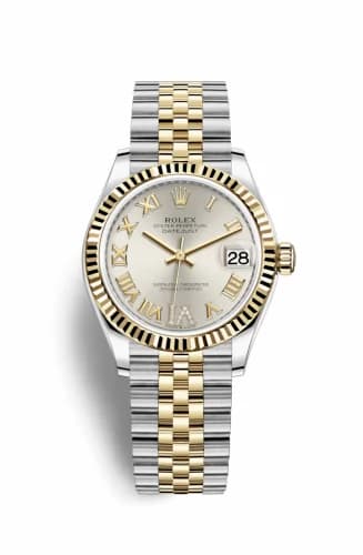 Rolex Datejust 31 Stainless Steel / Yellow Gold / Fluted / Silver - Roman / Jubilee 278273-0004 — фото часов Rolex Datejust 31 Stainless Steel / Yellow Gold / Fluted / Silver - Roman / Jubilee 278273-0004 — фото часов