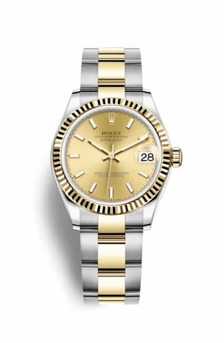 Rolex Datejust 31 Stainless Steel / Yellow Gold / Fluted / Champagne / Oyster 278273-0013 — фото часов Rolex Datejust 31 Stainless Steel / Yellow Gold / Fluted / Champagne / Oyster 278273-0013 — фото часов