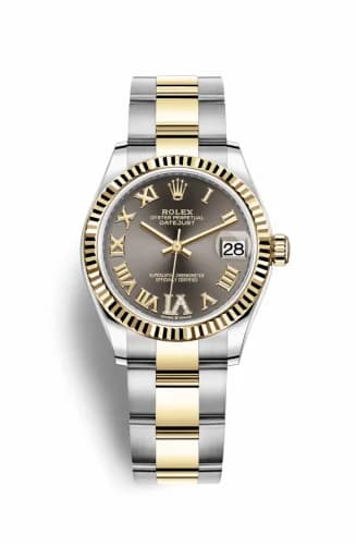 Rolex Datejust 31 Stainless Steel / Yellow Gold / Fluted / Grey - Roman / Oyster 278273-0017 — фото часов Rolex Datejust 31 Stainless Steel / Yellow Gold / Fluted / Grey - Roman / Oyster 278273-0017 — фото часов
