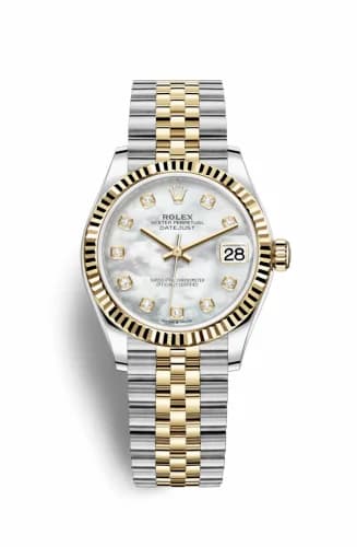 Rolex Datejust 31 Stainless Steel / Yellow Gold / Fluted / MOP / Jubilee 278273-0028 — фото часов Rolex Datejust 31 Stainless Steel / Yellow Gold / Fluted / MOP / Jubilee 278273-0028 — фото часов
