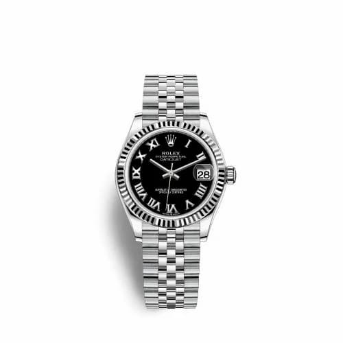 Rolex Datejust 31 Stainless Steel Fluted / Jubilee / Black - Roman 278274-0002 — фото часов Rolex Datejust 31 Stainless Steel Fluted / Jubilee / Black - Roman 278274-0002 — фото часов