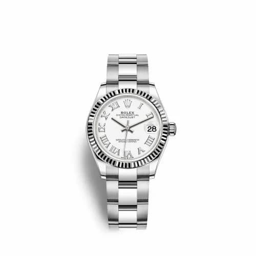 Rolex Datejust 31 Stainless Steel Fluted / Oyster / White - Roman 278274-0009 — фото часов Rolex Datejust 31 Stainless Steel Fluted / Oyster / White - Roman 278274-0009 — фото часов