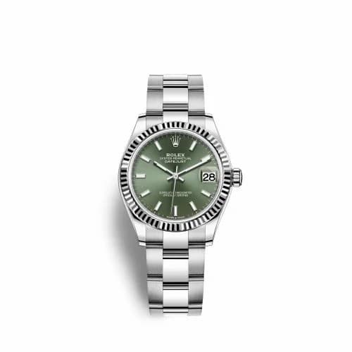 Rolex Datejust 31 Stainless Steel Fluted / Oyster / Green 278274-0017 — фото часов Rolex Datejust 31 Stainless Steel Fluted / Oyster / Green 278274-0017 — фото часов
