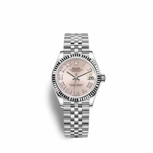 Rolex Datejust 31 Stainless Steel Fluted / Jubilee / Pink - Roman 278274-0020 — фото часов Rolex Datejust 31 Stainless Steel Fluted / Jubilee / Pink - Roman 278274-0020 — фото часов
