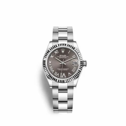 Rolex Datejust 31 Stainless Steel Fluted / Oyster / Grey - Roman 278274-0027 — фото часов Rolex Datejust 31 Stainless Steel Fluted / Oyster / Grey - Roman 278274-0027 — фото часов