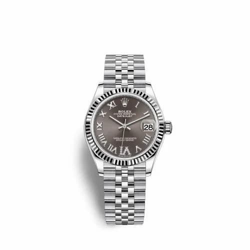 Rolex Datejust 31 Stainless Steel Fluted / Jubilee / Grey - Roman 278274-0028 — фото часов Rolex Datejust 31 Stainless Steel Fluted / Jubilee / Grey - Roman 278274-0028 — фото часов