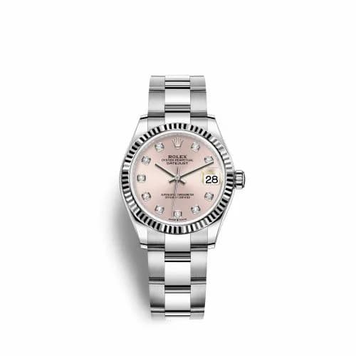 Rolex Datejust 31 Stainless Steel Fluted / Oyster / Pink - Diamond 278274-0031 — фото часов Rolex Datejust 31 Stainless Steel Fluted / Oyster / Pink - Diamond 278274-0031 — фото часов