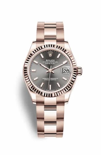 Rolex Datejust 31 Rose Gold / Fluted / Grey / Oyster 278275-0026 — фото часов Rolex Datejust 31 Rose Gold / Fluted / Grey / Oyster 278275-0026 — фото часов