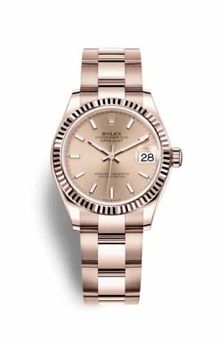 Rolex Datejust 31 Rose Gold / Fluted / Rose / Oyster 278275-0036 — фото часов Rolex Datejust 31 Rose Gold / Fluted / Rose / Oyster 278275-0036 — фото часов
