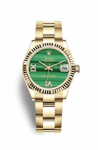 Rolex Datejust 31 Yellow Gold / Fluted / Malachite / Oyster 278278-0003 — фото часов Rolex Datejust 31 Yellow Gold / Fluted / Malachite / Oyster 278278-0003 — фото часов
