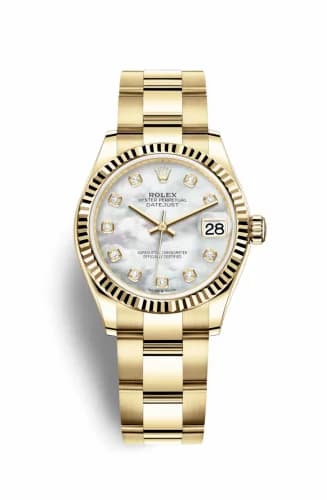 Rolex Datejust 31 Yellow Gold / Fluted / MOP / Oyster 278278-0017 — фото часов Rolex Datejust 31 Yellow Gold / Fluted / MOP / Oyster 278278-0017 — фото часов