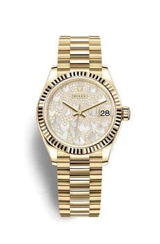 Rolex Datejust 31 Yellow Gold / Fluted / Butterfly / President 278278-0022 — фото часов Rolex Datejust 31 Yellow Gold / Fluted / Butterfly / President 278278-0022 — фото часов