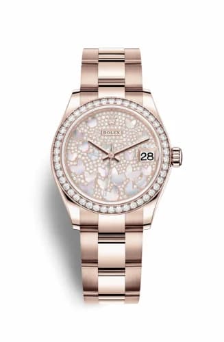 Rolex Datejust 31 Rose Gold / Diamond / Butterfly / Oyster 278285rbr-0009