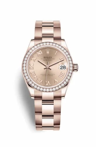 Rolex Datejust 31 Rose Gold / Diamond / Rose - Roman / Oyster 278285rbr-0028 — фото часов Rolex Datejust 31 Rose Gold / Diamond / Rose - Roman / Oyster 278285rbr-0028 — фото часов