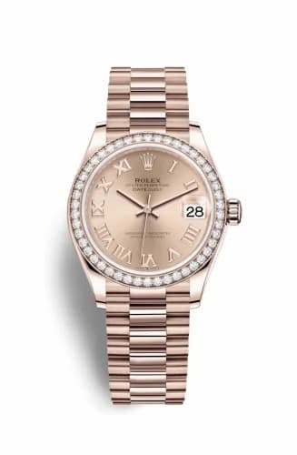 Rolex Datejust 31 Rose Gold / Diamond / Rose - Roman / President 278285rbr-0029