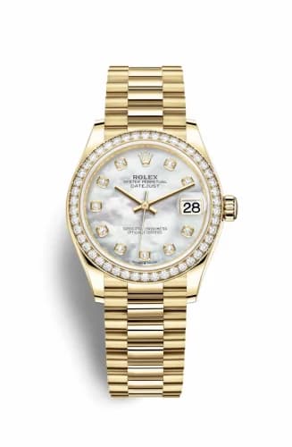 Rolex Datejust 31 Yellow Gold / Diamond / MOP / President 278288rbr-0006 — фото часов Rolex Datejust 31 Yellow Gold / Diamond / MOP / President 278288rbr-0006 — фото часов