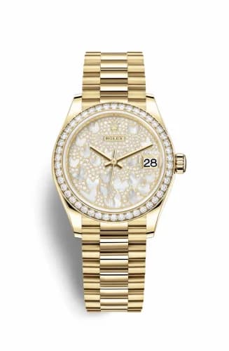 Rolex Datejust 31 Yellow Gold / Diamond / Butterfly / President 278288rbr-0011 — фото часов Rolex Datejust 31 Yellow Gold / Diamond / Butterfly / President 278288rbr-0011 — фото часов