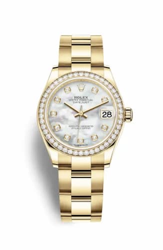 Rolex Datejust 31 Yellow Gold / Diamond / MOP / Oyster 278288rbr-0013 — фото часов Rolex Datejust 31 Yellow Gold / Diamond / MOP / Oyster 278288rbr-0013 — фото часов