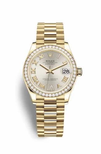 Rolex Datejust 31 Yellow Gold / Diamond / Silver - Roman / President 278288rbr-0020 — фото часов Rolex Datejust 31 Yellow Gold / Diamond / Silver - Roman / President 278288rbr-0020 — фото часов