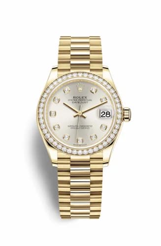 Rolex Datejust 31 Yellow Gold / Diamond / Silver - Diamond / President 278288rbr-0028 — фото часов Rolex Datejust 31 Yellow Gold / Diamond / Silver - Diamond / President 278288rbr-0028 — фото часов