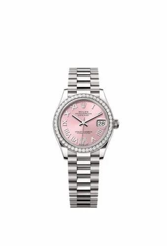 Rolex Datejust 31 White Gold Diamond / Pink - Roman 278289RBR-0018 — фото часов Rolex Datejust 31 White Gold Diamond / Pink - Roman 278289RBR-0018 — фото часов
