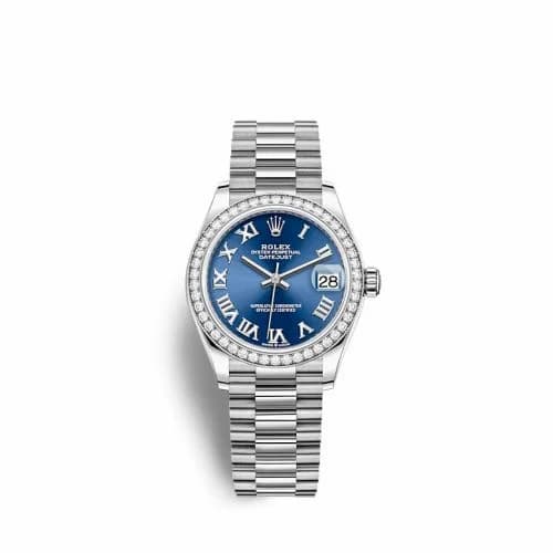 Rolex Datejust 31 White Gold / Diamond / Blue - Roman 278289RBR-0023 — фото часов Rolex Datejust 31 White Gold / Diamond / Blue - Roman 278289RBR-0023 — фото часов