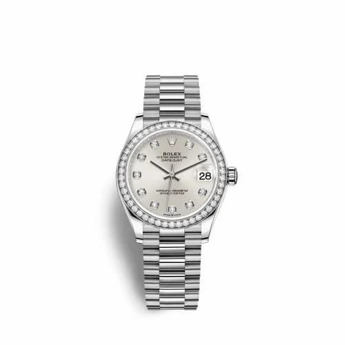 Rolex Datejust 31 White Gold Diamond / Silver - Diamond 278289rbr-0021 — фото часов Rolex Datejust 31 White Gold Diamond / Silver - Diamond 278289rbr-0021 — фото часов
