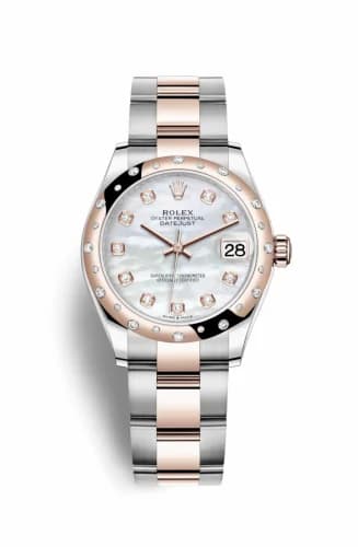 Rolex Datejust 31 Stainless Steel/ Rose Gold / Domed - Diamond / MOP / Oyster 278341rbr-0025 — фото часов Rolex Datejust 31 Stainless Steel/ Rose Gold / Domed - Diamond / MOP / Oyster 278341rbr-0025 — фото часов