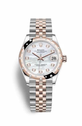 Rolex Datejust 31 Stainless Steel/ Rose Gold / Domed - Diamond / MOP / Jubilee 278341rbr-0026 — фото часов Rolex Datejust 31 Stainless Steel/ Rose Gold / Domed - Diamond / MOP / Jubilee 278341rbr-0026 — фото часов