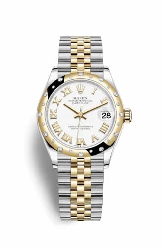Rolex Datejust 31 Stainless Steel / Yellow Gold / Domed - Diamond / White - Roman / Jubilee 278343rbr-0002 — фото часов Rolex Datejust 31 Stainless Steel / Yellow Gold / Domed - Diamond / White - Roman / Jubilee 278343rbr-0002 — фото часов