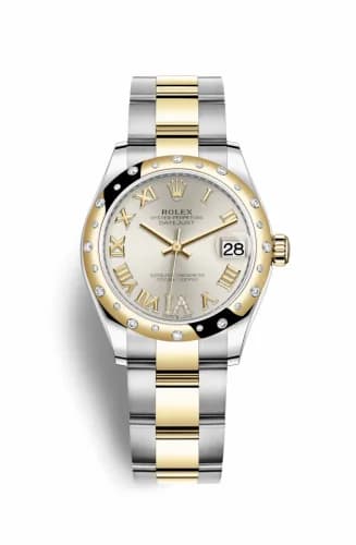 Rolex Datejust 31 Stainless Steel / Yellow Gold / Domed - Diamond / Silver - Roman / Oyster 278343rbr-0003 — фото часов Rolex Datejust 31 Stainless Steel / Yellow Gold / Domed - Diamond / Silver - Roman / Oyster 278343rbr-0003 — фото часов