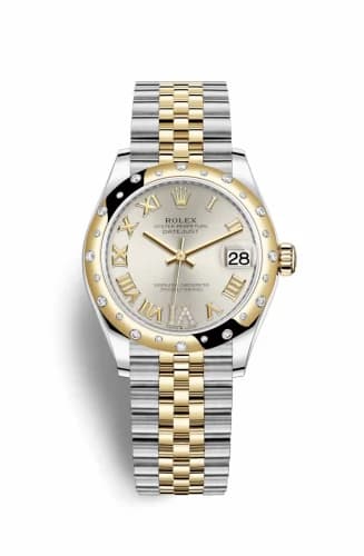 Rolex Datejust 31 Stainless Steel / Yellow Gold / Domed - Diamond / Silver - Roman / Jubilee 278343rbr-0004 — фото часов Rolex Datejust 31 Stainless Steel / Yellow Gold / Domed - Diamond / Silver - Roman / Jubilee 278343rbr-0004 — фото часов