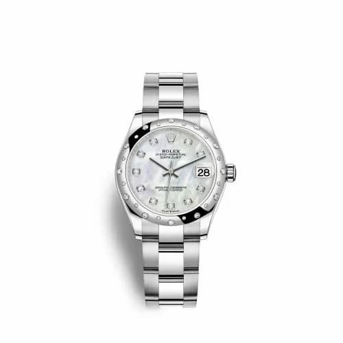 Rolex Datejust 31 Stainless Steel Domed Diamond / Oyster / MOP 278344RBR-0005 — фото часов Rolex Datejust 31 Stainless Steel Domed Diamond / Oyster / MOP 278344RBR-0005 — фото часов