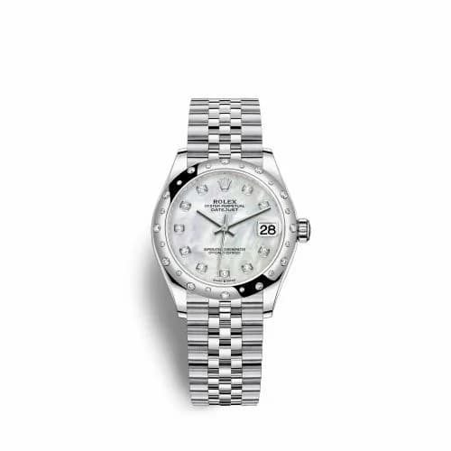 Rolex Datejust 31 Stainless Steel Domed Diamond / Jubilee / MOP 278344RBR-0006 — фото часов Rolex Datejust 31 Stainless Steel Domed Diamond / Jubilee / MOP 278344RBR-0006 — фото часов