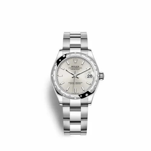 Rolex Datejust 31 Stainless Steel Domed Diamond / Oyster / Silver 278344rbr-0013 — фото часов Rolex Datejust 31 Stainless Steel Domed Diamond / Oyster / Silver 278344rbr-0013 — фото часов