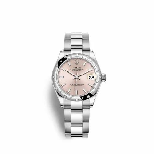 Rolex Datejust 31 Stainless Steel Domed Diamond / Oyster / Pink 278344rbr-0015 — фото часов Rolex Datejust 31 Stainless Steel Domed Diamond / Oyster / Pink 278344rbr-0015 — фото часов