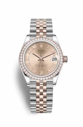 Rolex Datejust 31 Stainless Steel/ Rose Gold / Diamond / Rose - Roman / Jubilee 278381rbr-0002 — фото часов Rolex Datejust 31 Stainless Steel/ Rose Gold / Diamond / Rose - Roman / Jubilee 278381rbr-0002 — фото часов