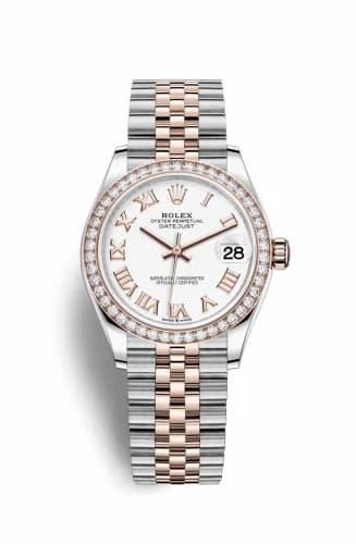 Rolex Datejust 31 Stainless Steel/ Rose Gold / Diamond / White - Roman / Jubilee 278381rbr-0004 — фото часов Rolex Datejust 31 Stainless Steel/ Rose Gold / Diamond / White - Roman / Jubilee 278381rbr-0004 — фото часов